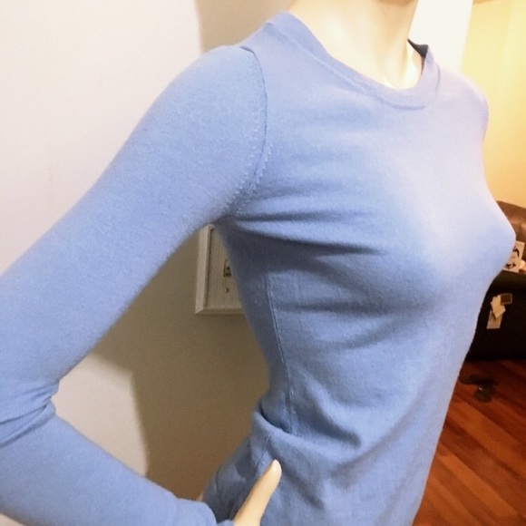 Banana Republic Wool Baby Blue Crew Neck Sweater - Picture 6 of 8